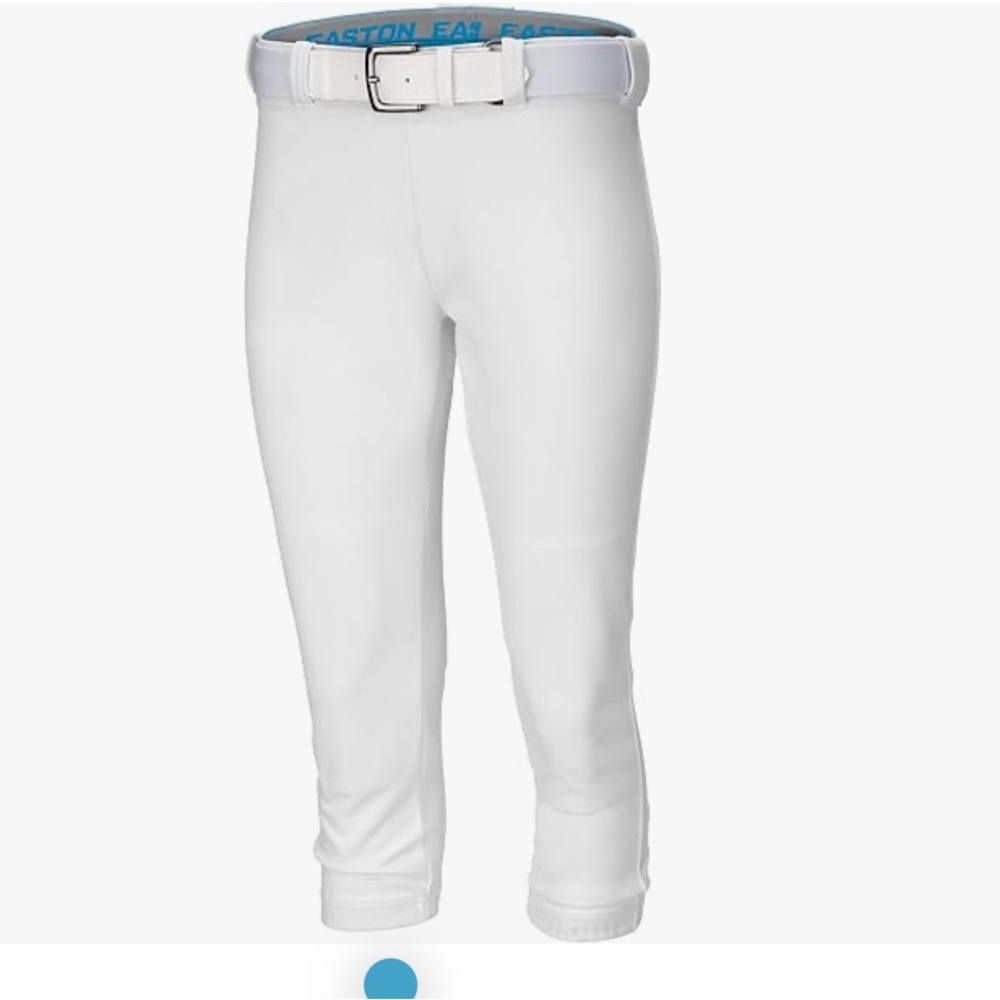 Easton White Baseball/Jersey Pants with Belt